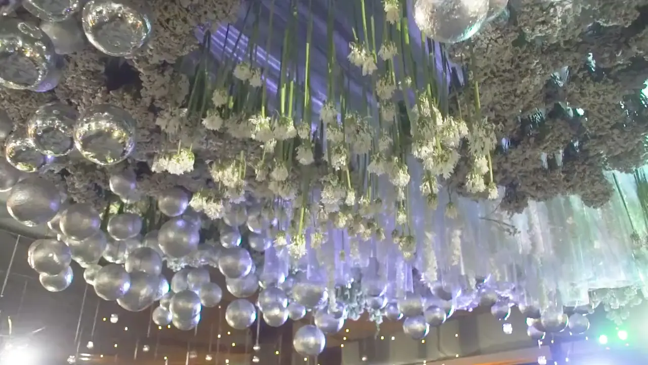 A modest wedding setting, with Nikah documents and floral details